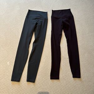 lululemon athletica graphite gray and sequoi warm align 28 inch Leggings
5 star